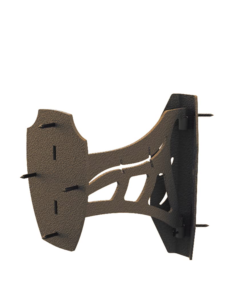 Skull Hooker Game Corner Shoulder Mount Small/Medium with Single 10-inch Swing Arm, Brown Steel Powder-Coated