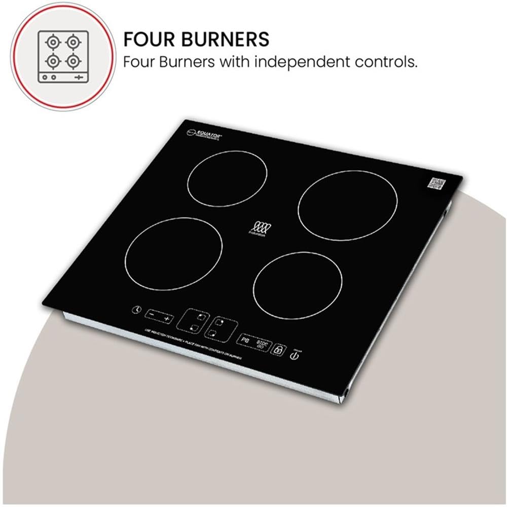 Equator 220V - Advanced Appliances 24" Built in Induction Cooktop 4 Burner