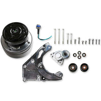 Holley LS A/C Accessory Drive Kit 20-140P - Includes R4 A/C Compressor, Tensioner, & Pulleys-Polished