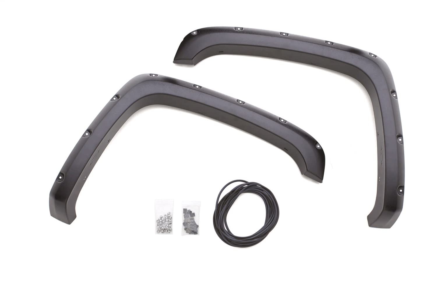 Lund Elite Series RX109TA Black Rivet Style Textured Front Fender Flare - 2 Piece