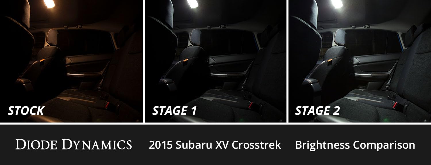 Diode Dynamics Stage 2 LED interior bulb pack compatible with Subaru Crosstrek 2013-2015