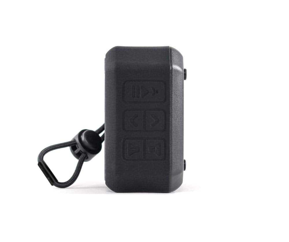 EcoPebble Lite GDI-EXPLT501 ECOXGEAR Rugged Waterproof Floating Portable Bluetooth Wireless 5-Watt Mini Smart Speaker (Black)