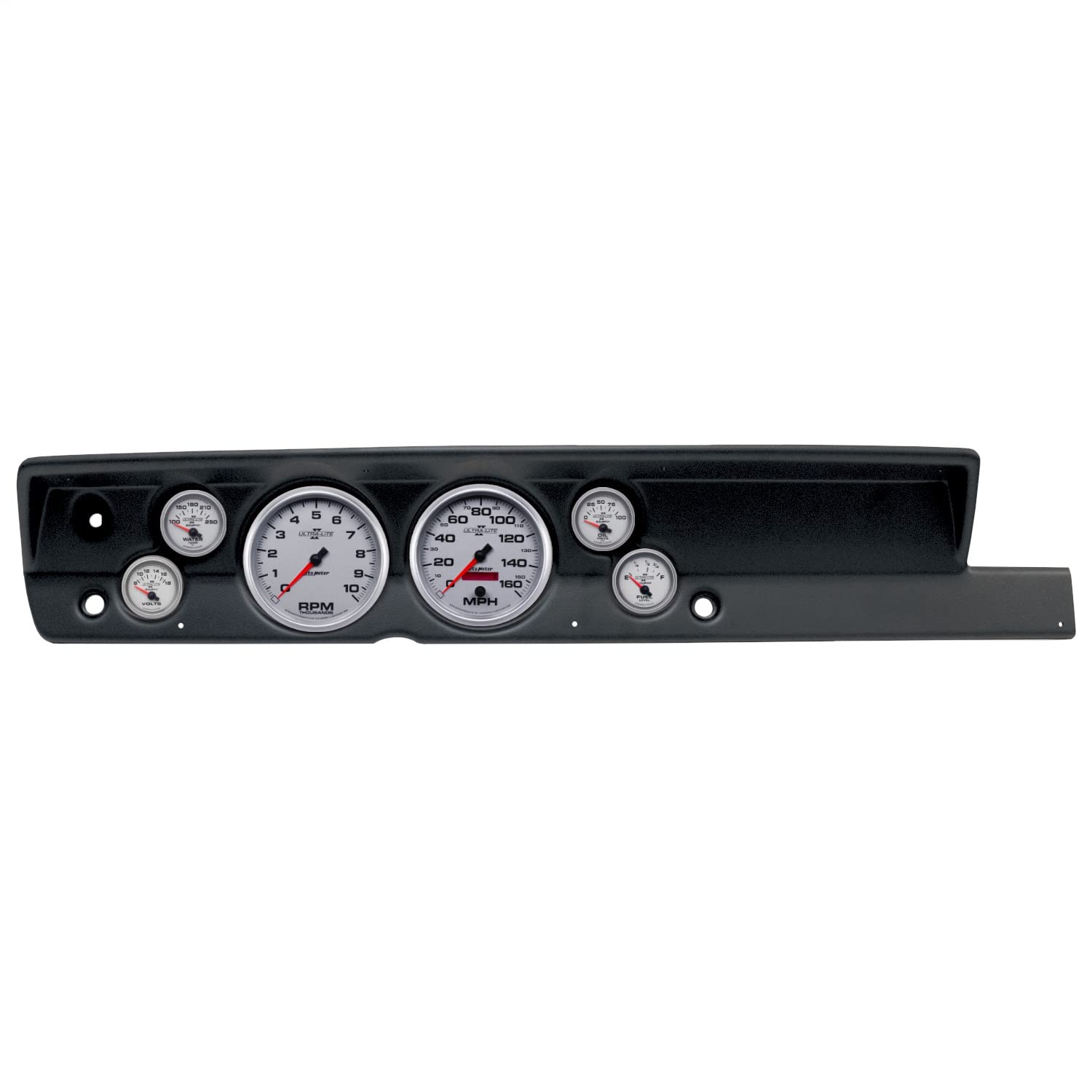 AutoMeter Dash Kit Direct Fit, (5" X2, 2 1/16" X4), Plym Cuda No Heat 67-69, Ultra-Lite Ii (2117-14)