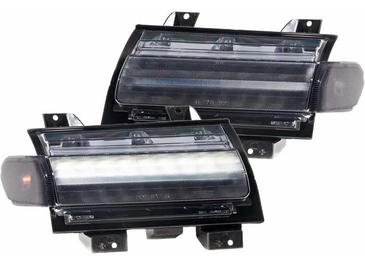 Fender Drl/Signals: Morimoto LF513.2: Jeep Wrangler Jl/Gladiator Jt (Smoked) (Pair)