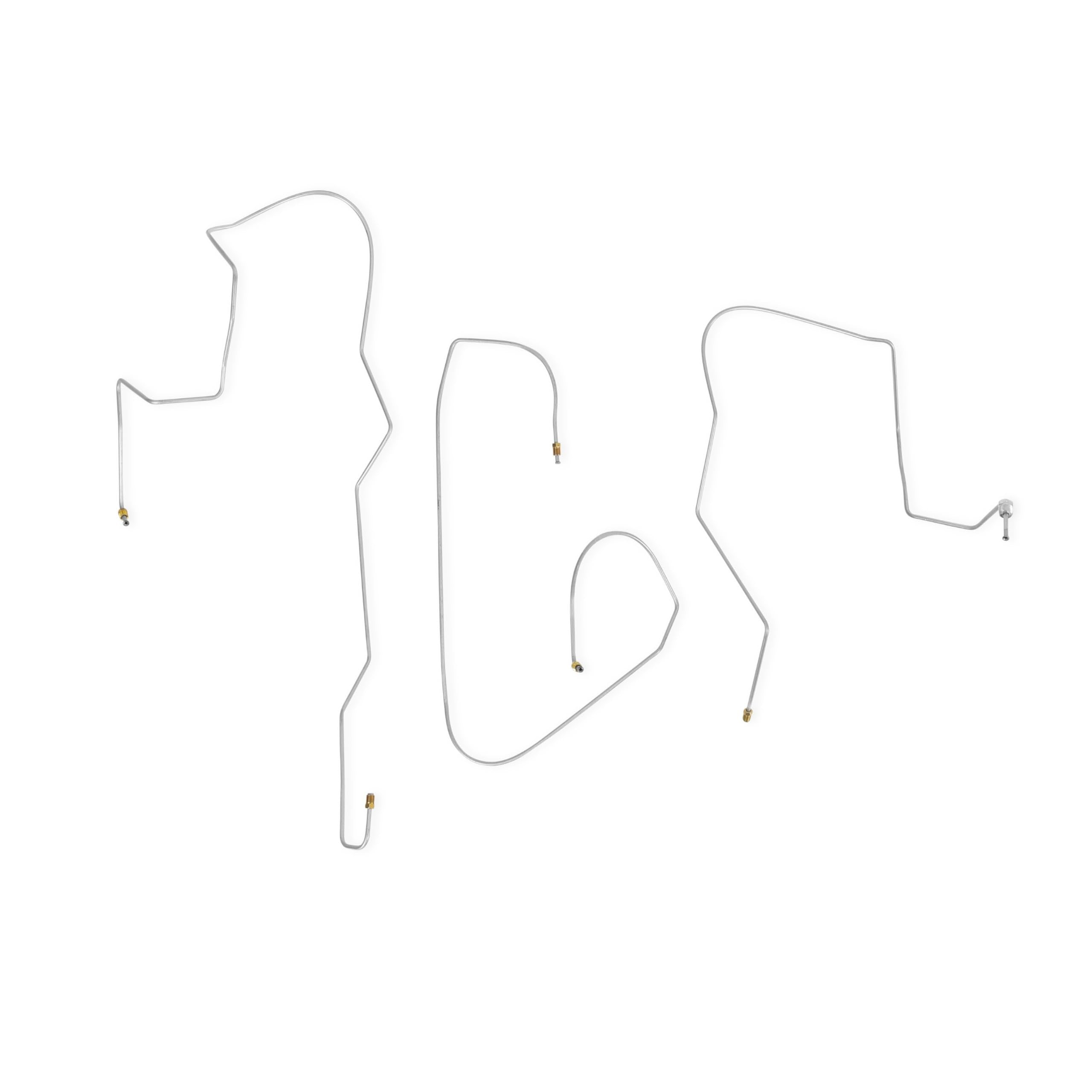 DBBL59T Brothers Trucks Front Disc Brake Conversion Brake Lines - Firewall Mount - Power - Steel