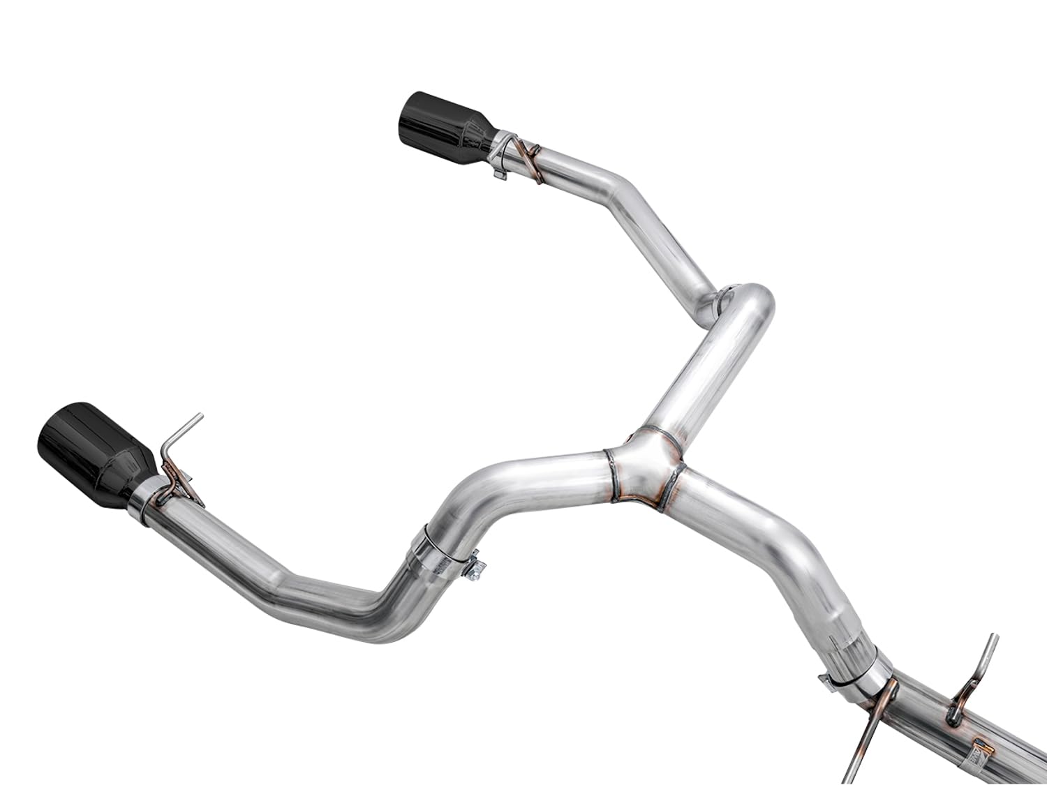 4th Gen GM 1500 AWE Tuning 5.3L 0FG Catback Split Rear Exit (Flat Bumper) - Quad Diamond Tips - 3015-33206