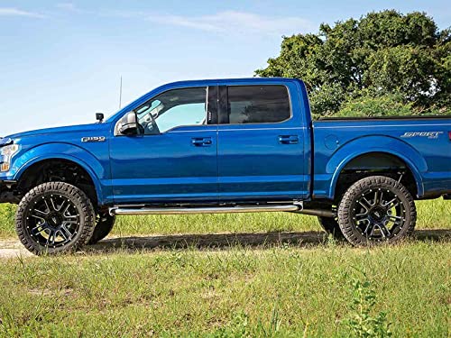 3" Ionic Stainless Nerf Bars (fits) 2019-Up Dodge Ram 1500 Quad Cab Only Side Steps (223807)