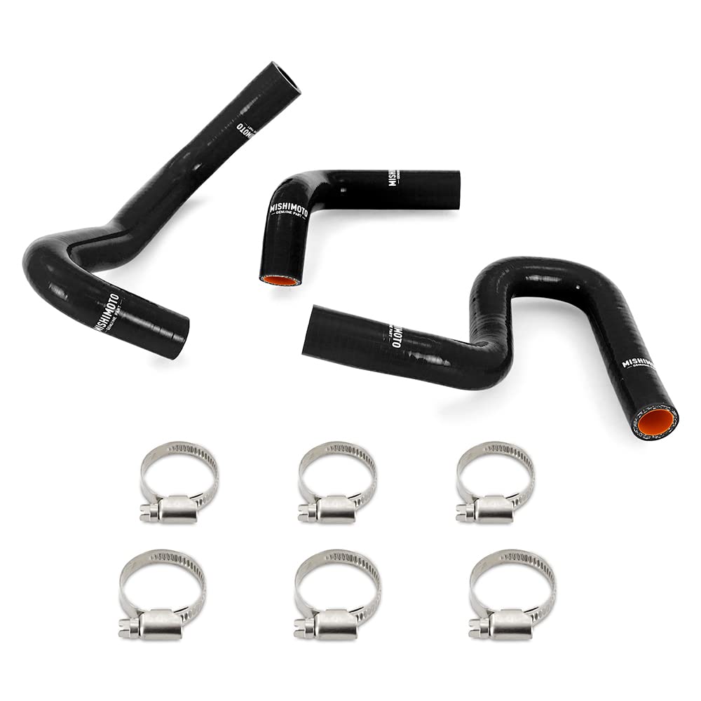 Mishimoto Silicone Heater Hose Kit MMHOSE-4RUN34-96HHBK Compatible With Toyota 4Runner 3.4L 1996-2002 W/O Rear Heater, Black