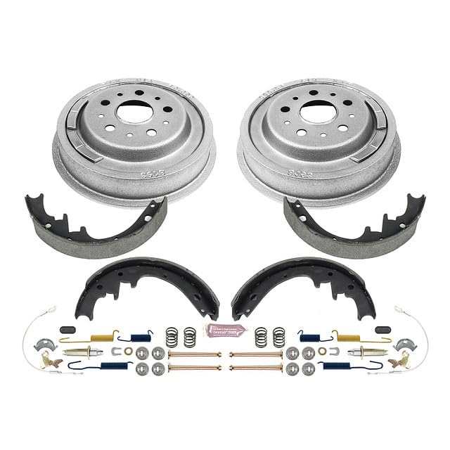 Power Stop KOE15268DK Rear Replacement Brake Kit-OE Brake Drums & Ceramic Brake Pads