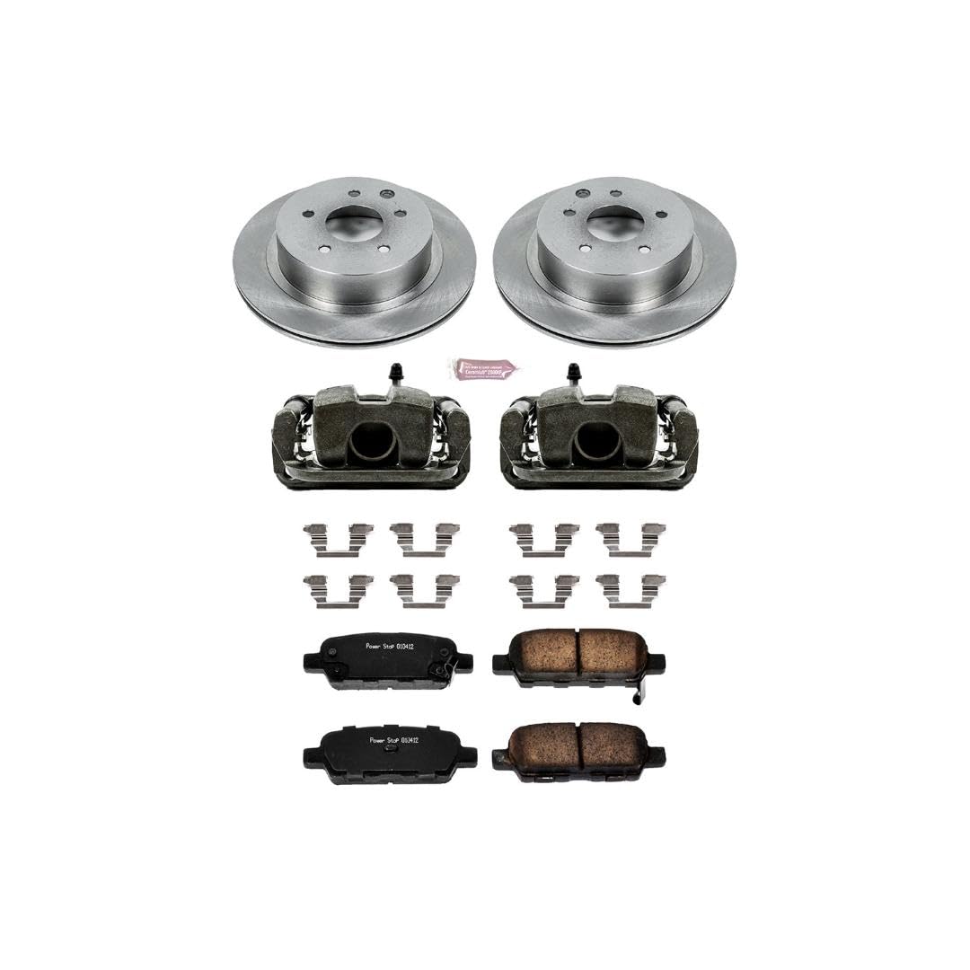 Power Stop KCOE103 1-Click Autospecialty Replacement Brake Kit with Calipers For INFINITI G35 2003-2005, Nissan 350Z 2003-2005 [Model Specific]