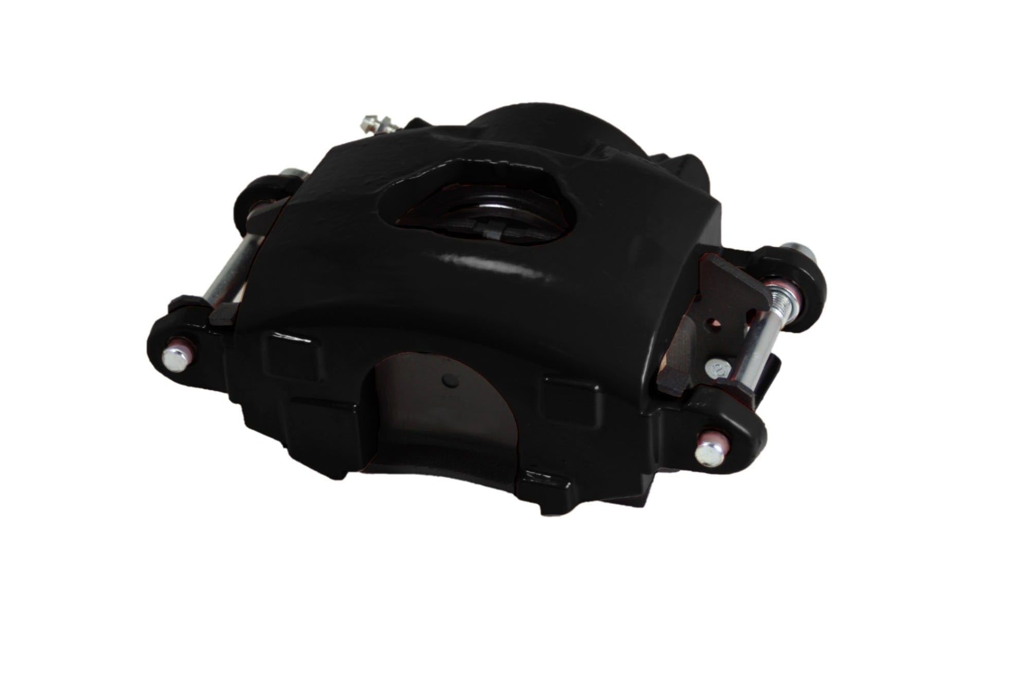 Power Front Disc Brake Conversion Kit With Adjustable Proportioning Valve LEED BRAKES Maxgrip Xds Black Calipers