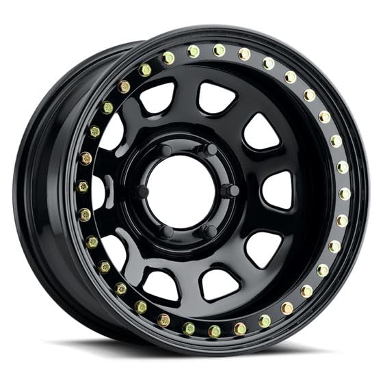 Daytona Rock RACELINE Gloss Black 17X8 5X5.5 (3.5" BS)