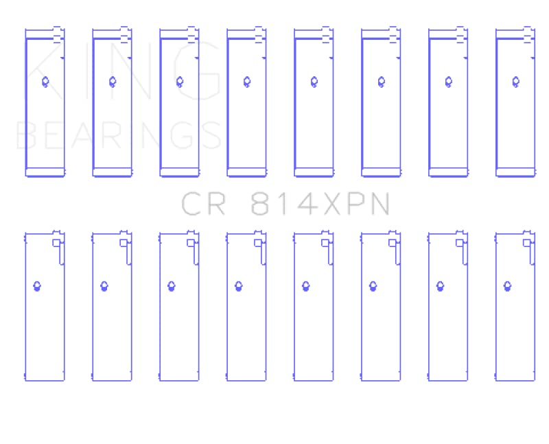 CR 814XPN 010 King Engine Bearings Rod Bearing