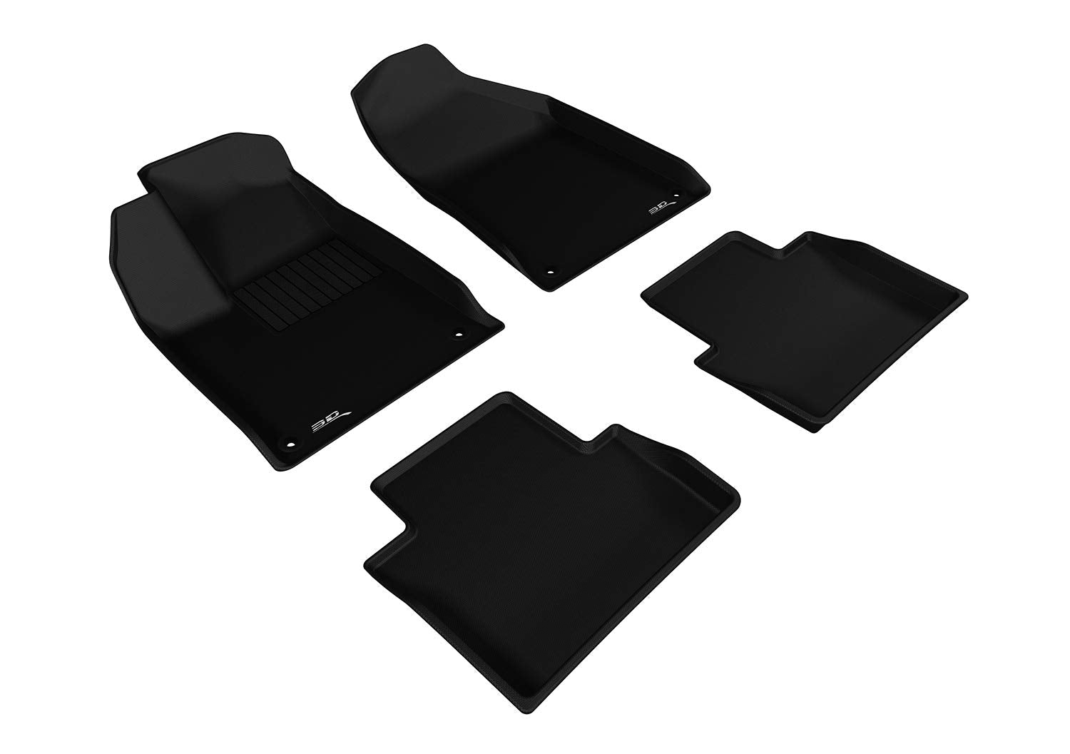 Kagu Floor Mat (Black) 3D MAXpider Custom Fit Compatible with Chrysler 200 2015-2017 - Full Set