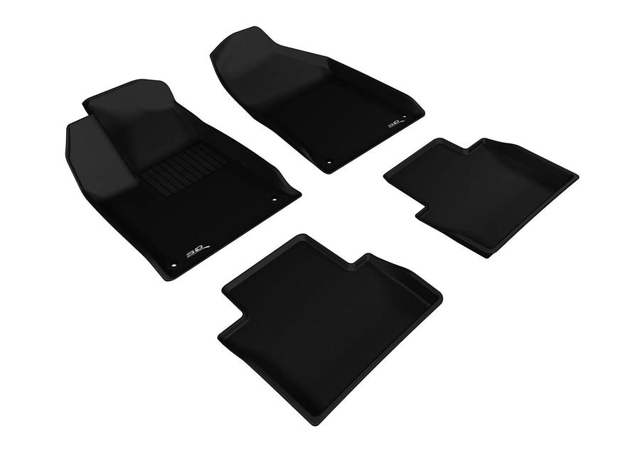 Kagu Floor Mat (Black) 3D MAXpider Custom Fit Compatible with Chrysler 200 2015-2017 - Full Set