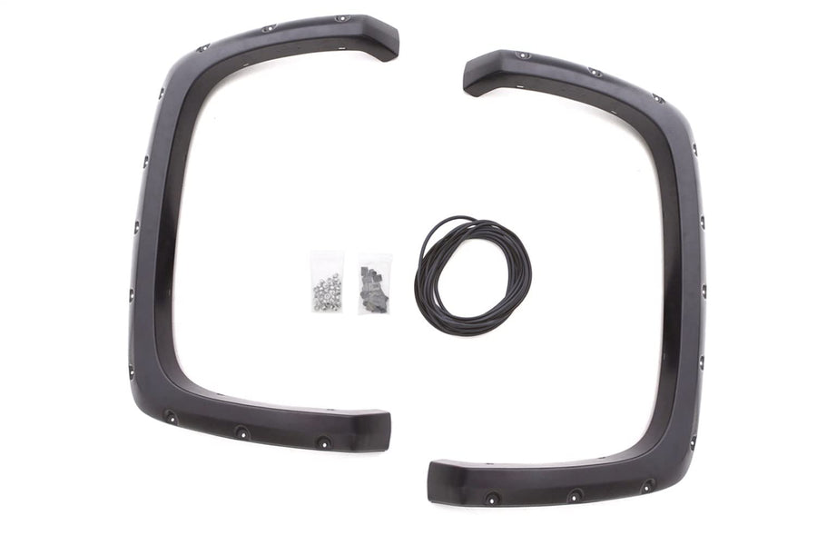 Lund Elite Series Black Rivet Style Textured Rear Fender Flare - 2 Piece RX109TB