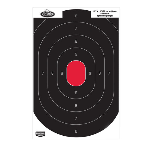 Dirty Bird Birchwood Casey Silhouette Target (Per 50), 12 x 18-Inch