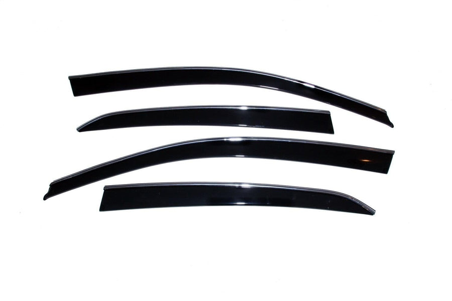 Low Profile Auto Ventshade [AVS] Rain Guards for 2020-2025 Hyundai Palisade | Window Vent Visors, 4 pcs. - Smoke w/Chrome Trim | 794042