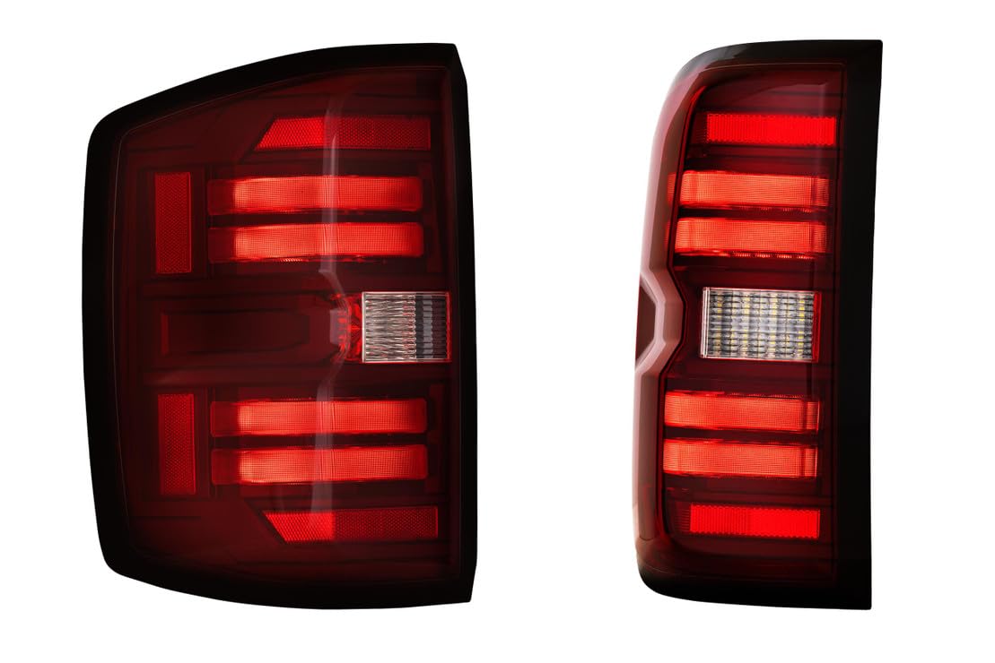 Morimoto XB LED Taillights Plug and Play fits Chevrolet Silverado 2014-2019 LED Taillight Assemblies (Red)