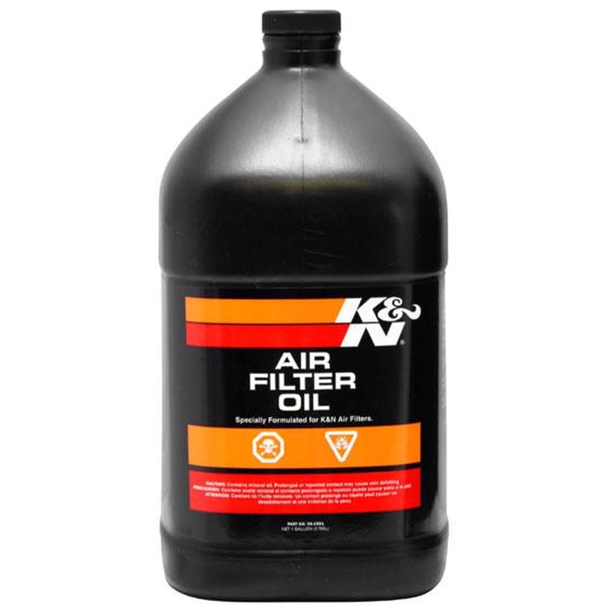1 Gallon K&N Air Filter Oil; Restore Engine Air Filter Performance and Efficiency, 99-0551