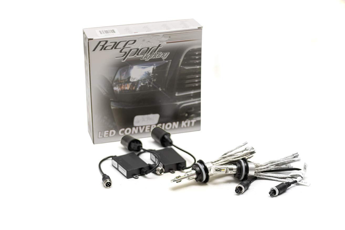 GEN4 9007 Hi-Lo Patent Pending LED Headlight Conversion Kit, Focus Optics, and copper stranded rope heat sinks