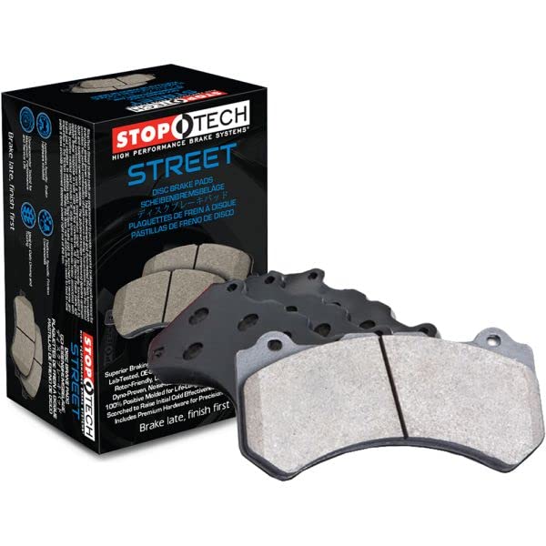 Front, Rear StopTech 308.06080 Brake Pads with Shims Street