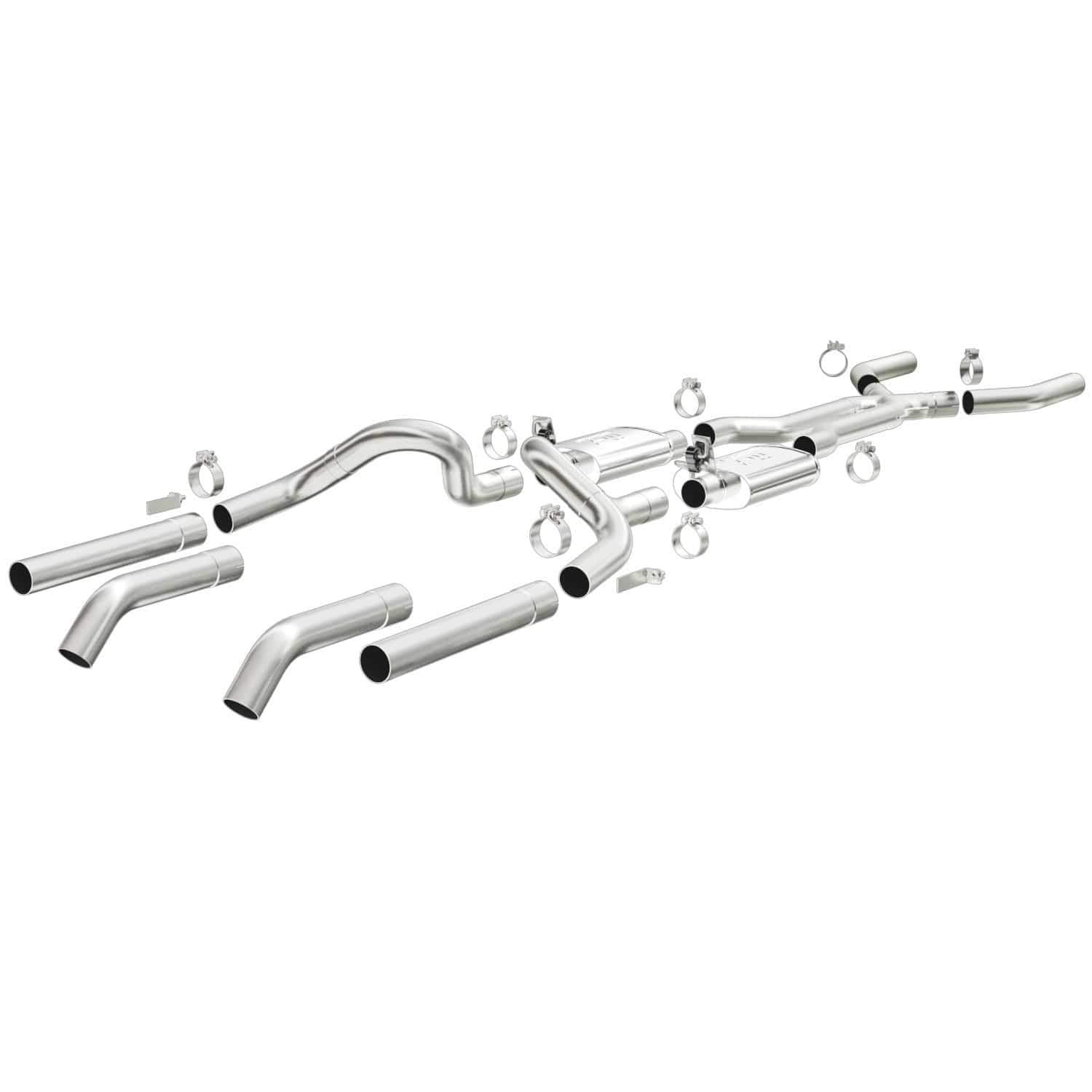 Performance MagnaFlow Exhaust System 15819: Crossmember-Back, Street Series, Compatible with 1967-1970 Ford Mustang