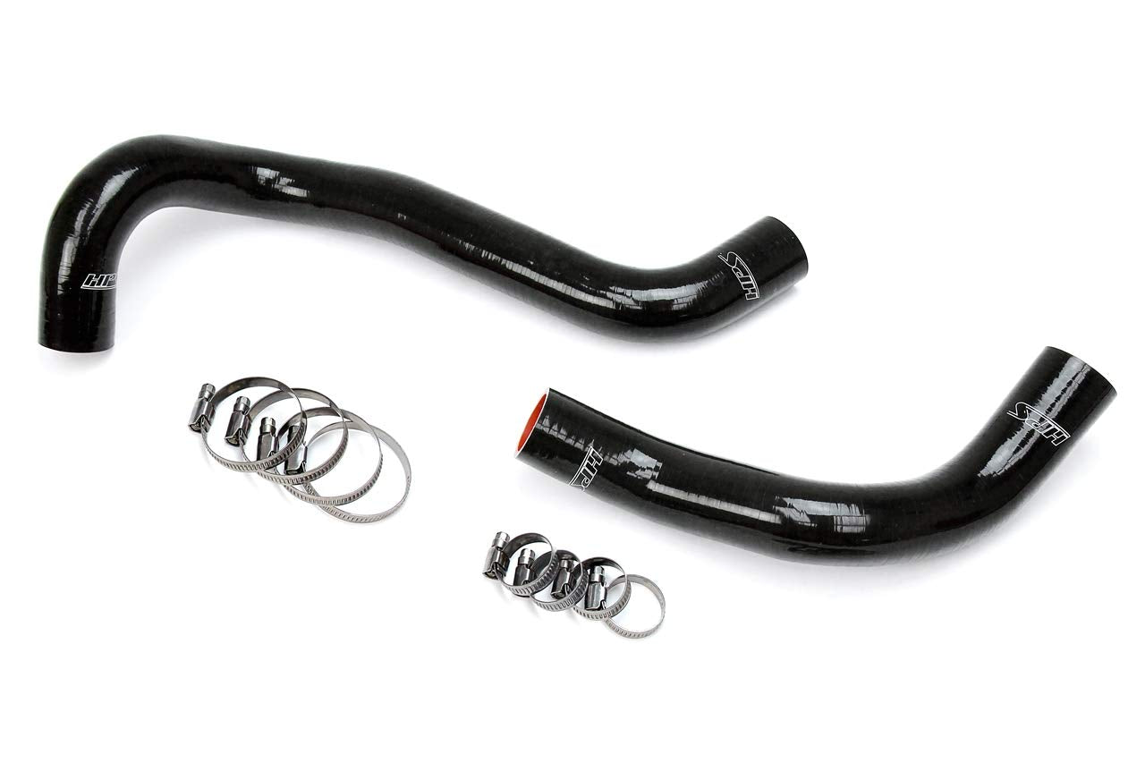 Black HPS 57-1303-BLK Silicone Radiator Coolant Hose Kit