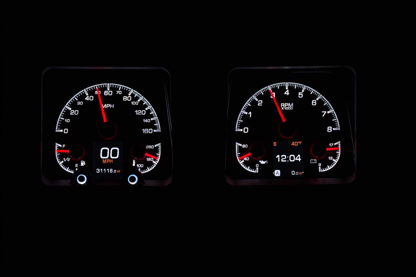 Dakota Digital Customizable Gauge System Kit 69 Chevy Camaro Black Alloy HDX-69C-CAM-K
