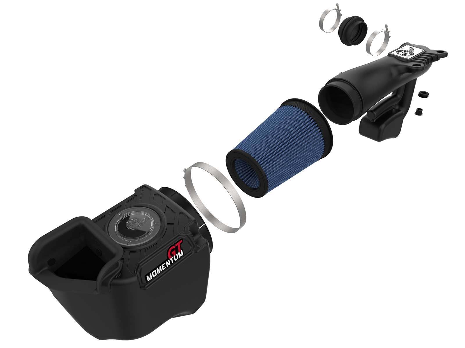 Momentum GT aFe POWER Cold Air Intake System w/Pro 5R Filter, #54-76212, Black