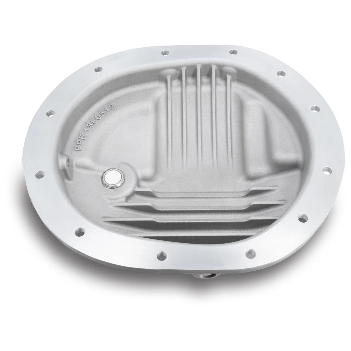 Heavy Duty PPE Rear Differential Cover 138051210 (Brushed) Compatible with 2020+ GM 1500 3.0L Duramax or 2014+ GM 1500 (V6 or V8 Gas)