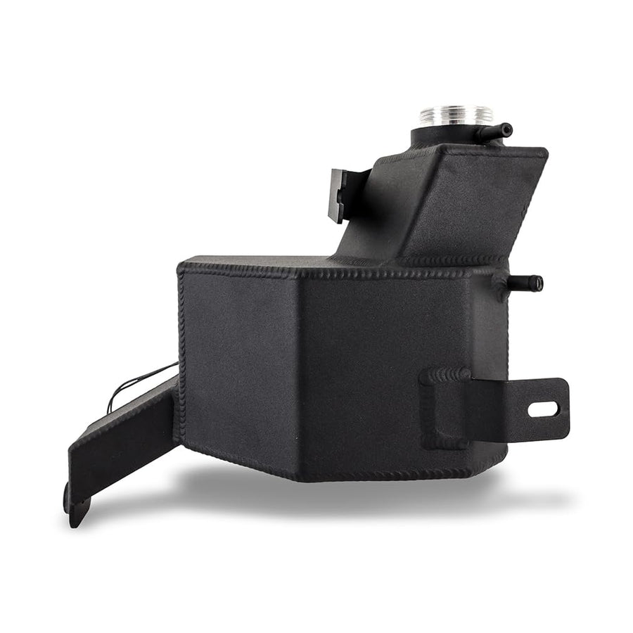 Mishimoto Degas Tank Aluminum, Compatible with Ram 6.7L Cummins 2013-2018, Micro-Wrinkle Black