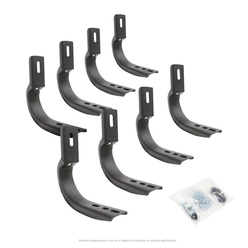 OE Xtreme Go Rhino Brackets | Mild Steel, Textured Black | 6840475 | Fits Various 2019 - 2024 Chevrolet Silverado & GMC Sierra (See Description)