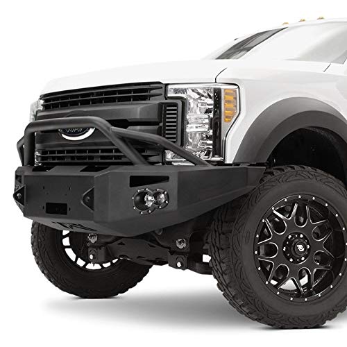 Fab Fours Premium Winch Front Bumper FS17-A4252-B Uncoated/Paintable w/Pre-Runner Guard [AWSL]