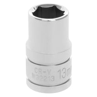 W32213 Performance Tool Socket (1/2-Inch Drive 13mm 6 Point), 1 Pack