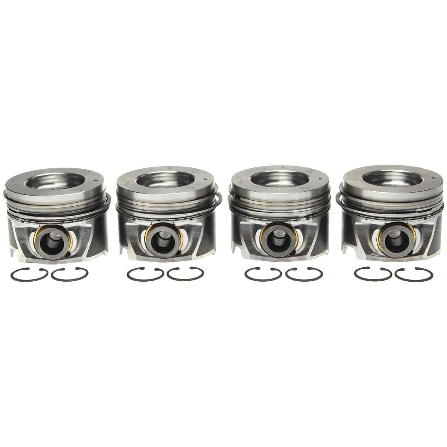 Mahle 6.6L Duramax OE GM Piston With Rings Set .020 Left Bank Only (Set of 4) 06-09 LMM LBZ Vin 26D