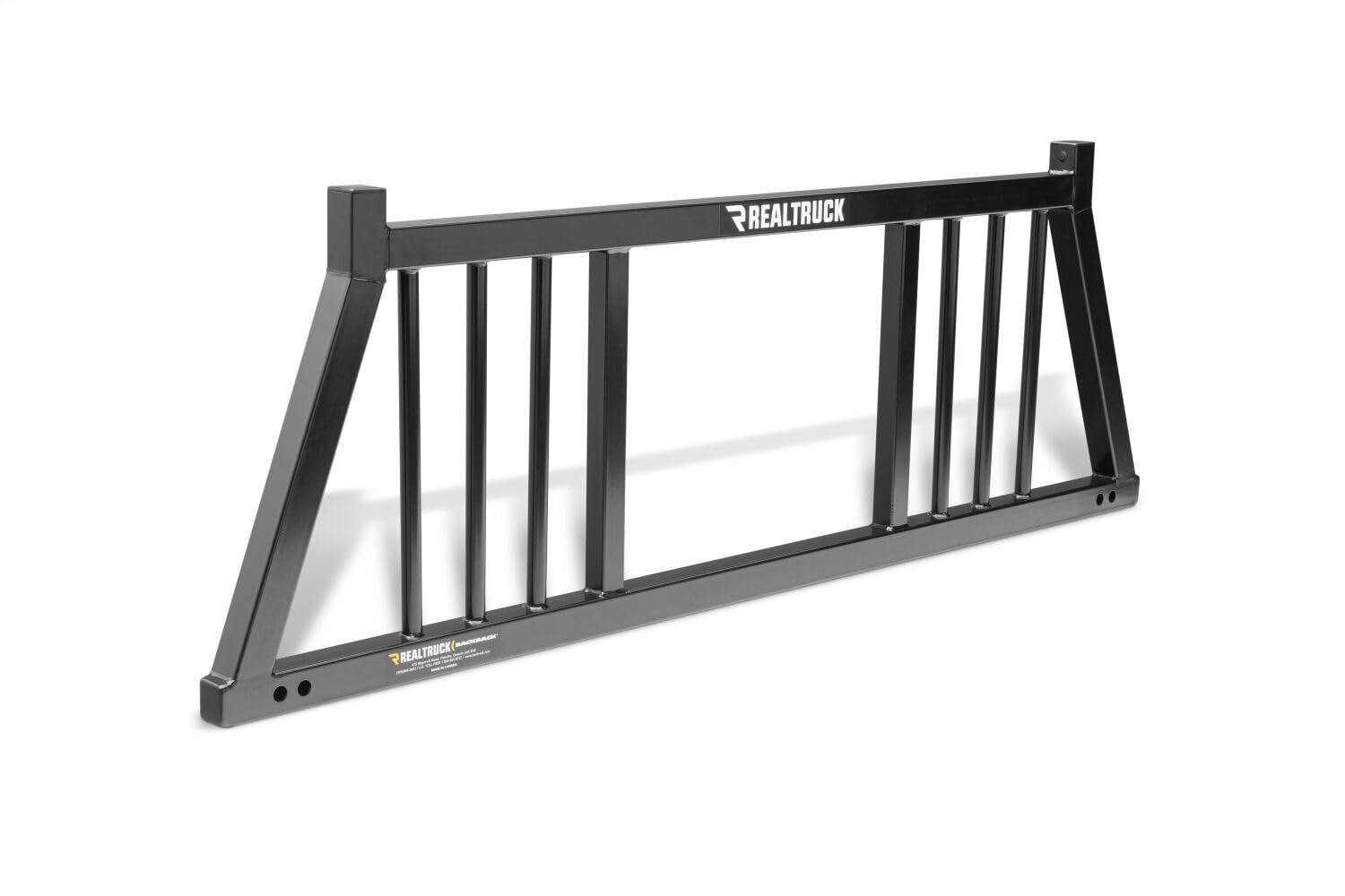 BACKRACK RealTruck Three Round Rack Frame Only | Black, No Drill | 149TR | Fits 2019-2025 Chevrolet/GMC Silverado/Sierra 1500; 2008-2019 & 2022-2025 Toyota Tundra; 2004-2025 Ford F-150 & Others