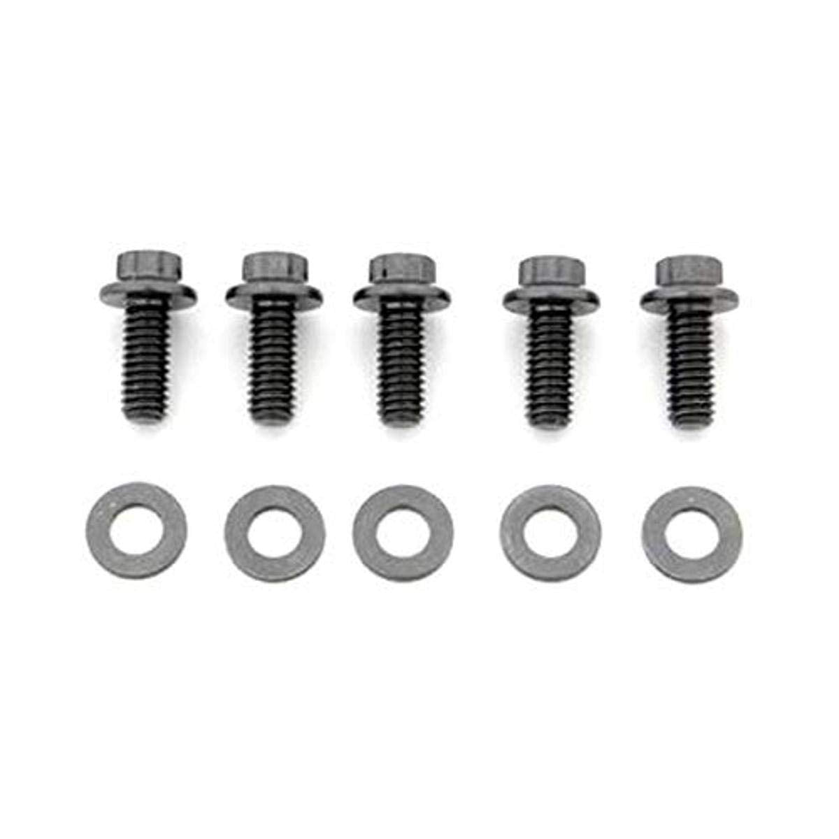 ARP 1/4-20" Black Oxide 0.750" RH Thread UHL 6-Point Bolt with 5/16" Socket and Washer, (Set of 5)