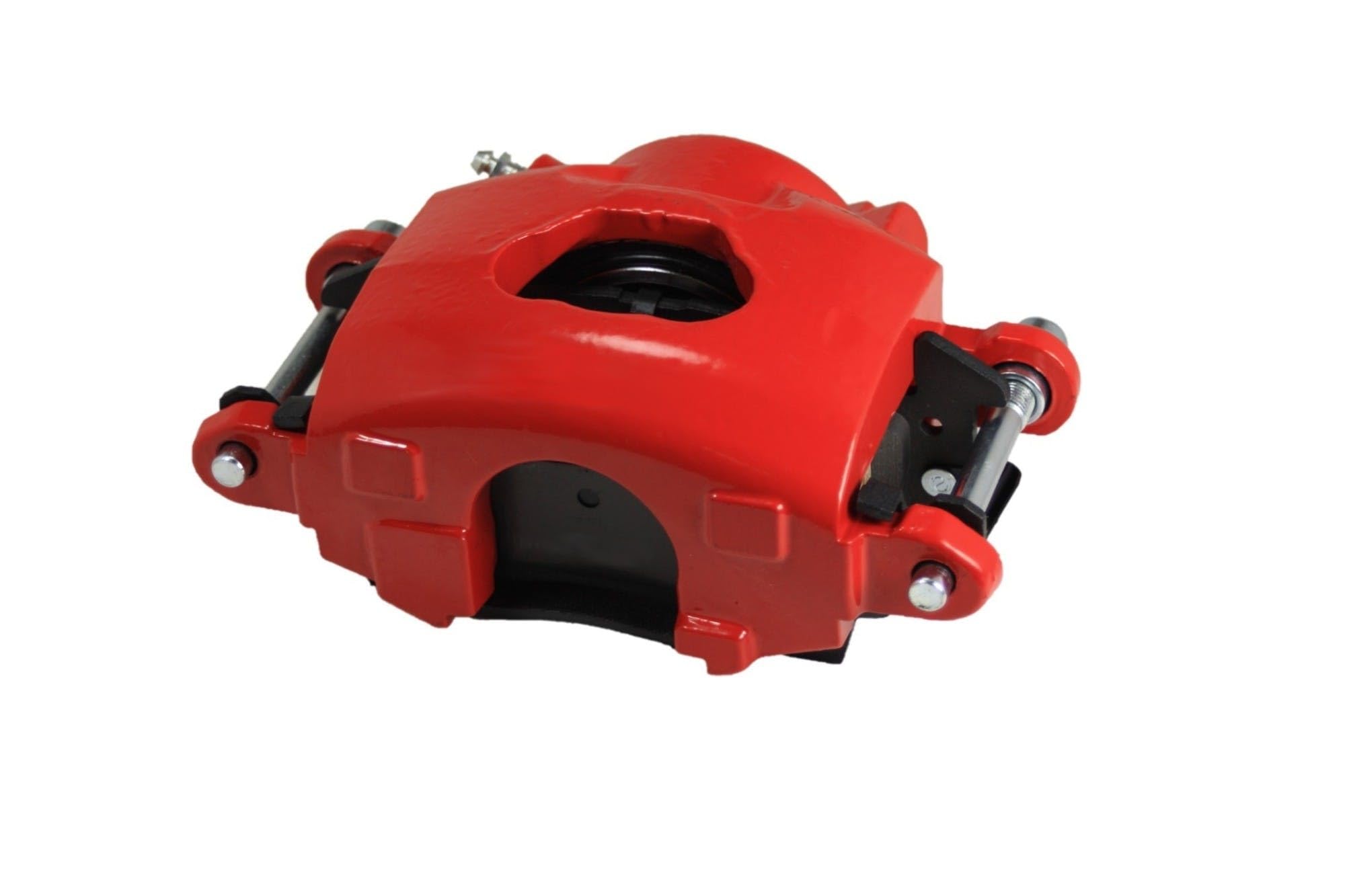 Power Front Disc Brake Conversion Kit LEED BRAKES With Disc Drum Valve Maxgrip Xds Red Calipers