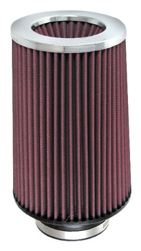 8ply S&B Power Stack Air Filter - Polish Metal Cap, 4.00" Inlet, 8.00" Length, Red Element
