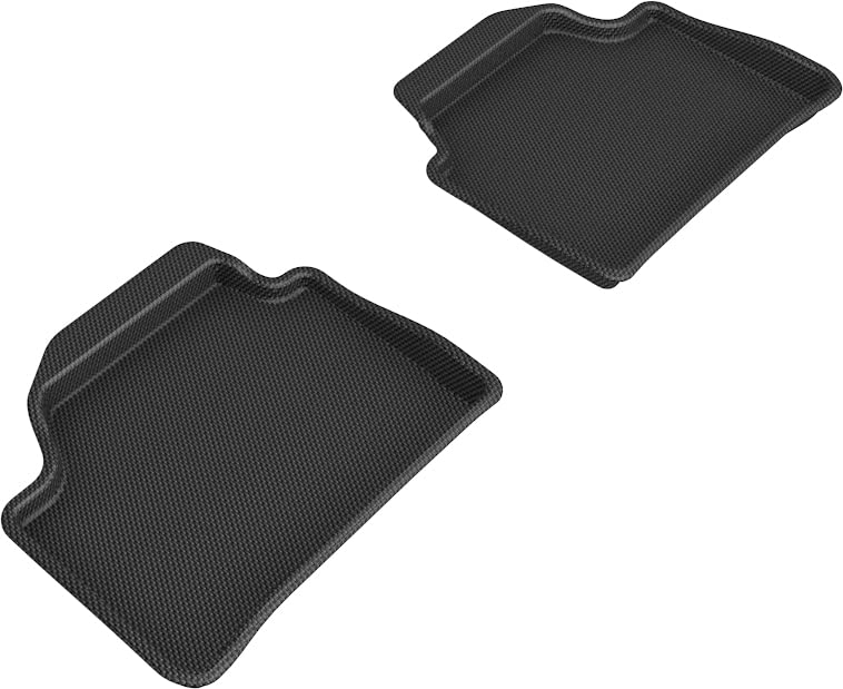 3D MAXpider Kagu Custom Fit Floor Mat (Black) Compatible for BMW 1 Series 2012-2019-Second Row