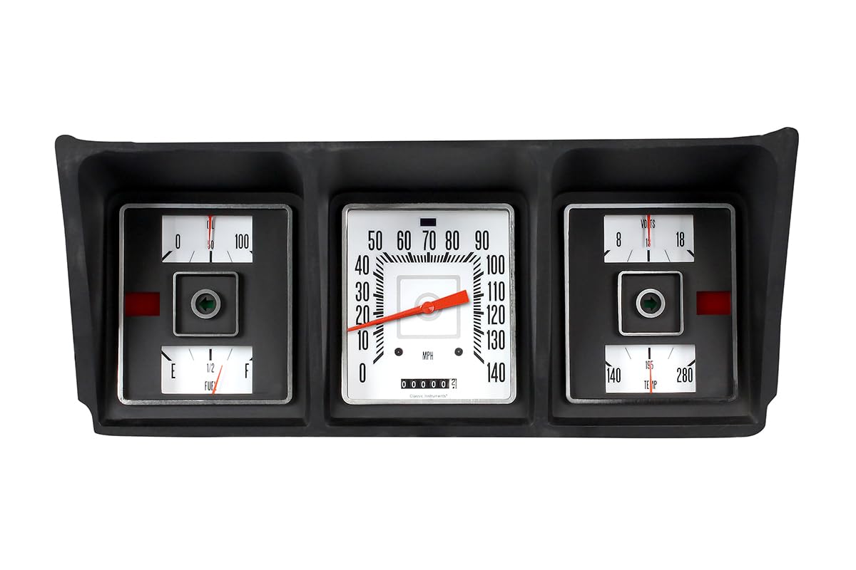 FT73W Classic Instruments Direct-Fit Gauge Package - White