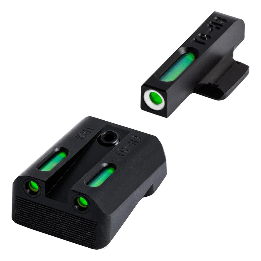TFX Tritium and Fiber-Optic TRUGLO Xtreme Handgun Sights for Kimber 1911 Models with Fixed Rear Sight, Black, One Size (TFXKM)