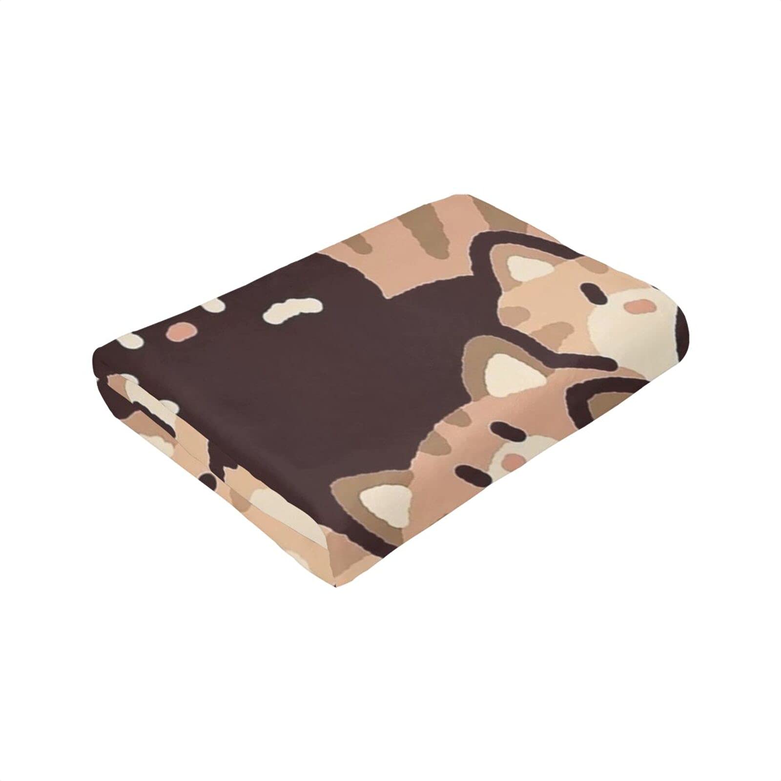 Cat Blanket Taizen Cartoon Simple Cute Air Conditioning Moisture Absorbing Microfiber Bed Flannel Sleeping Quilt Lightweight Warm Tapestry Washable Fluffy Lightweight