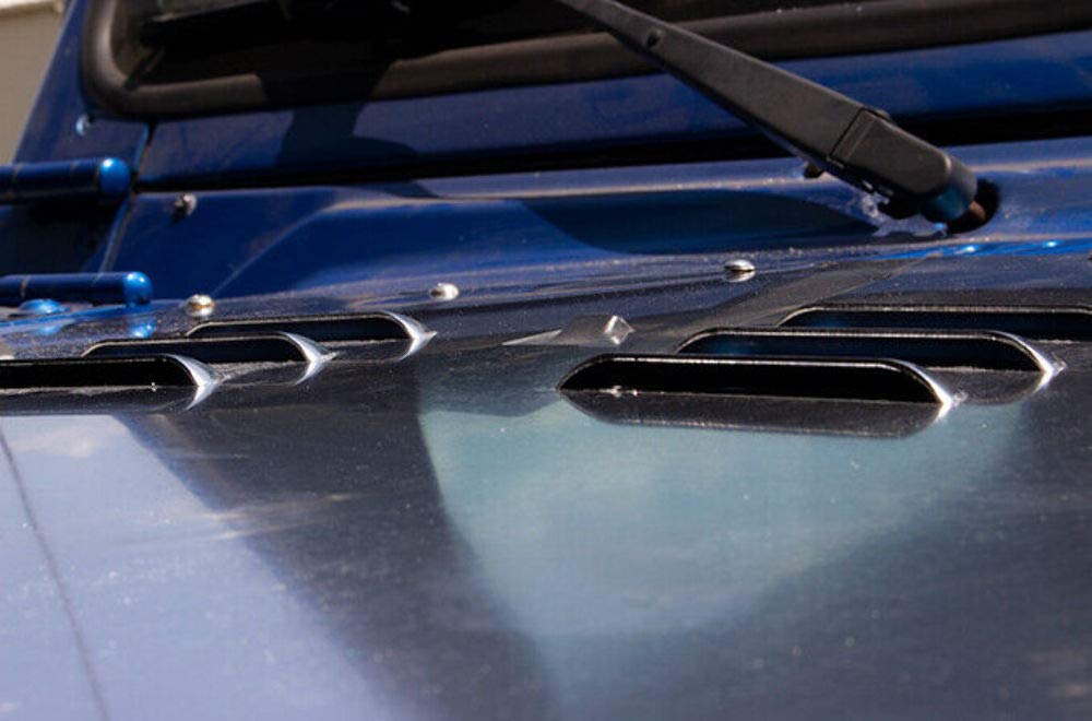 Fishbone FB31131 Offroad: Tj Black Hood Louver (97-02)