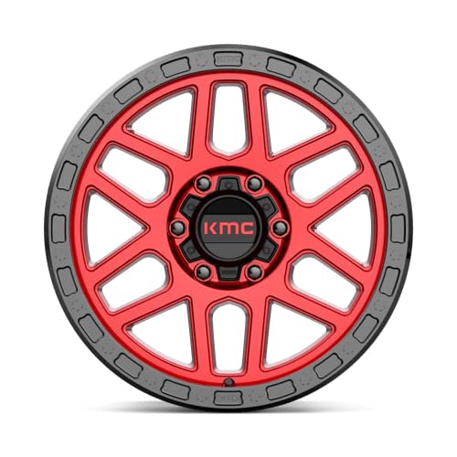 KMC Wheels 17X9 MESA 6X5.54.53 -12mm CANDY RED WITH BLACK LIP - KM54479068912N