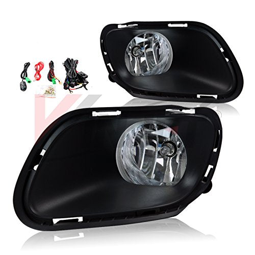 For 2014-2016 Jeep Cherokee Winjet Fog Lights +Wiring Kit +Switch Complete SET