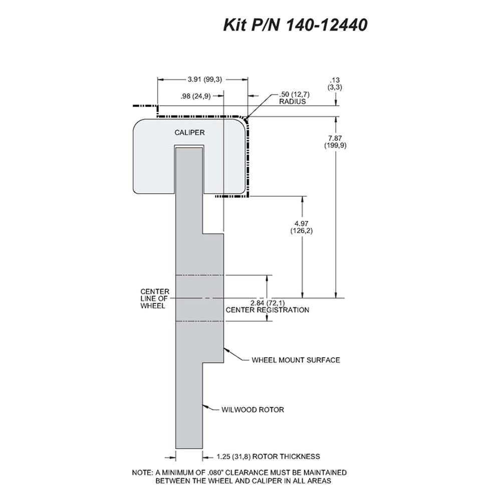 Disc Brake Pad & Rotor Wilwood 140-12440-DR
