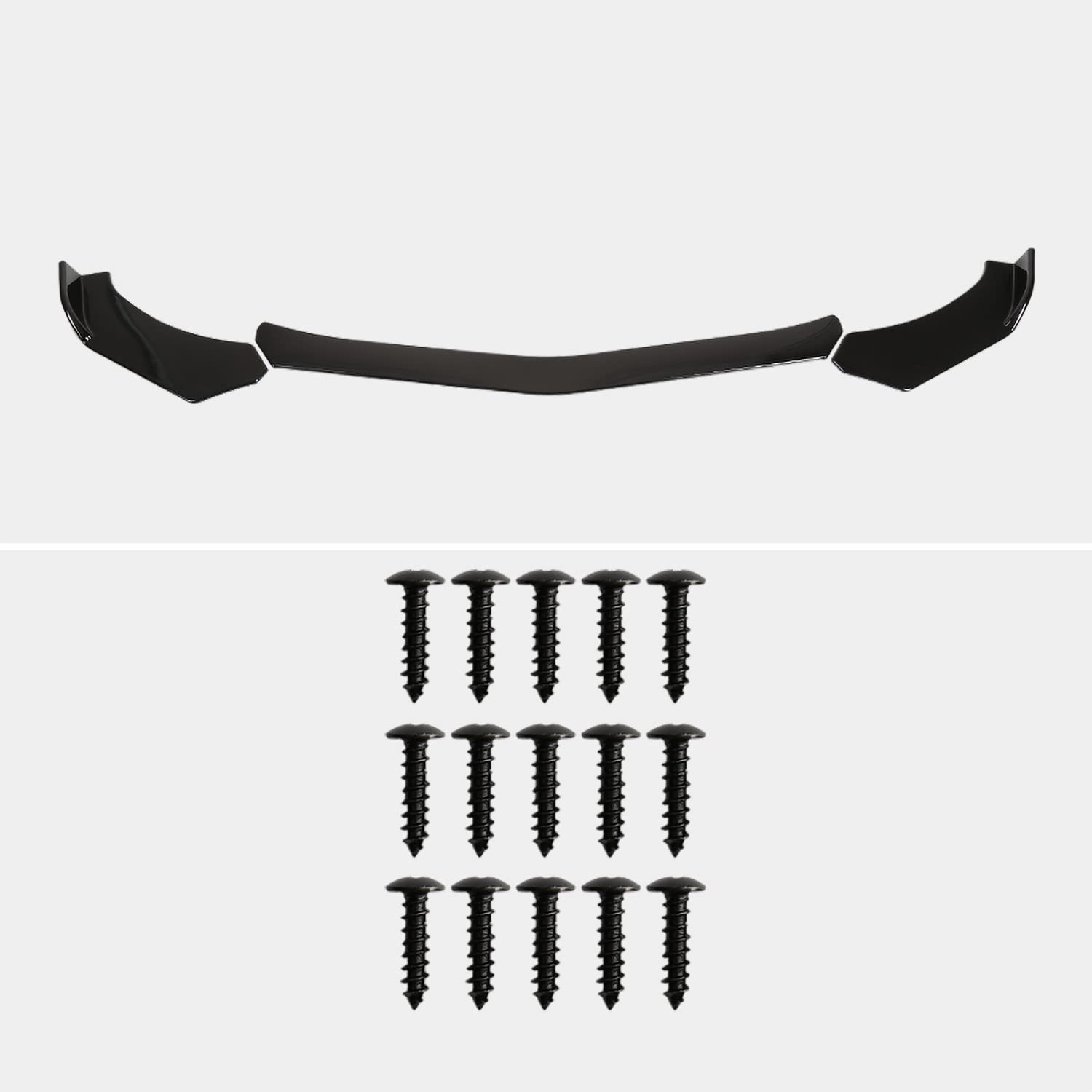Gloss Black Spec-D Tuning Universal Front Bumper Lip Spoiler Splitter Body Kit 3PC