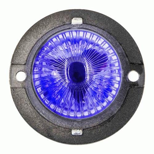 Heise Blue Hidden Strobe Marker Lights - 1 Inch - 9 Led